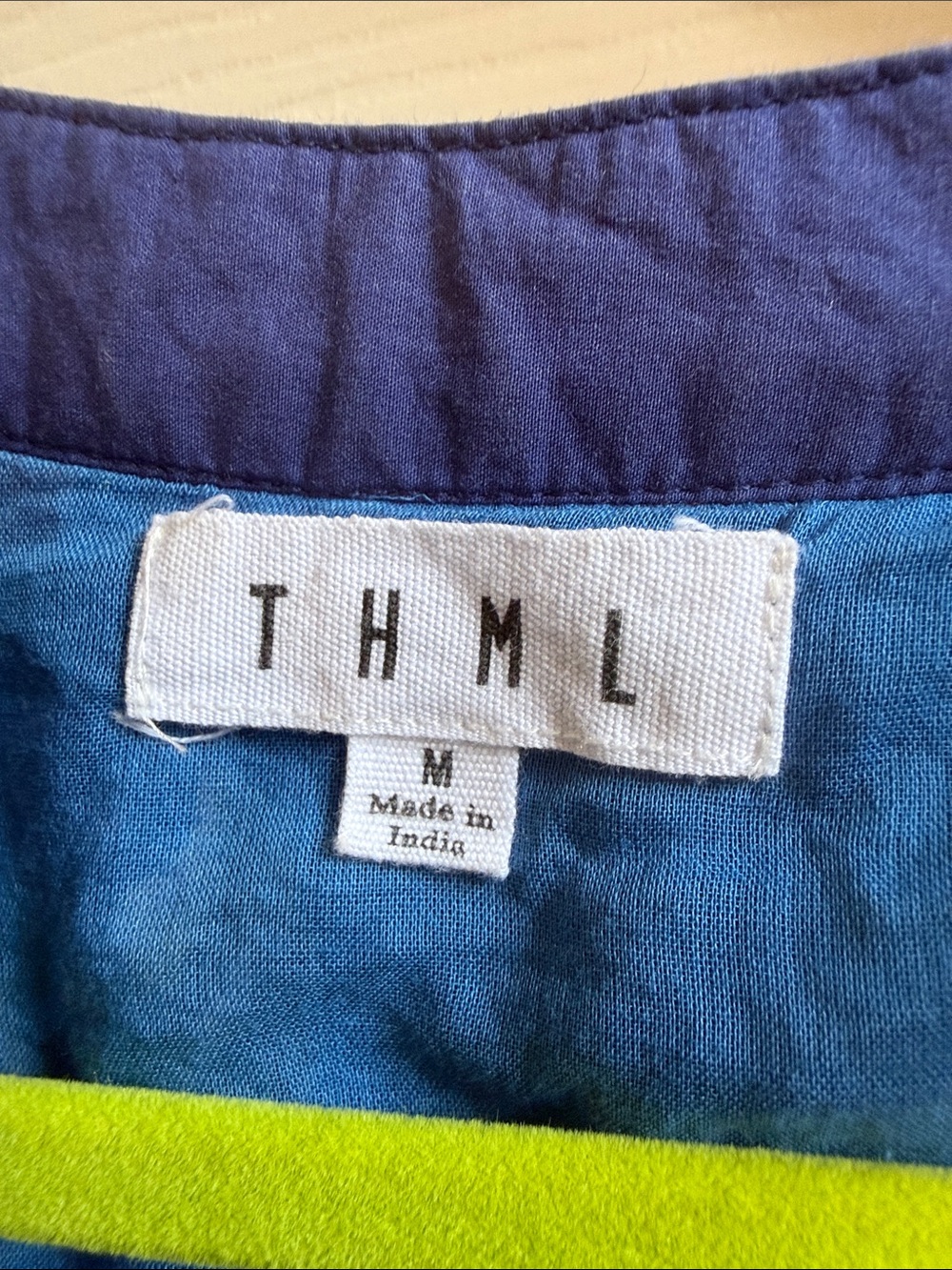 THML Blue Maxi Dress with Pink Floral Print - Picture 2 of 5